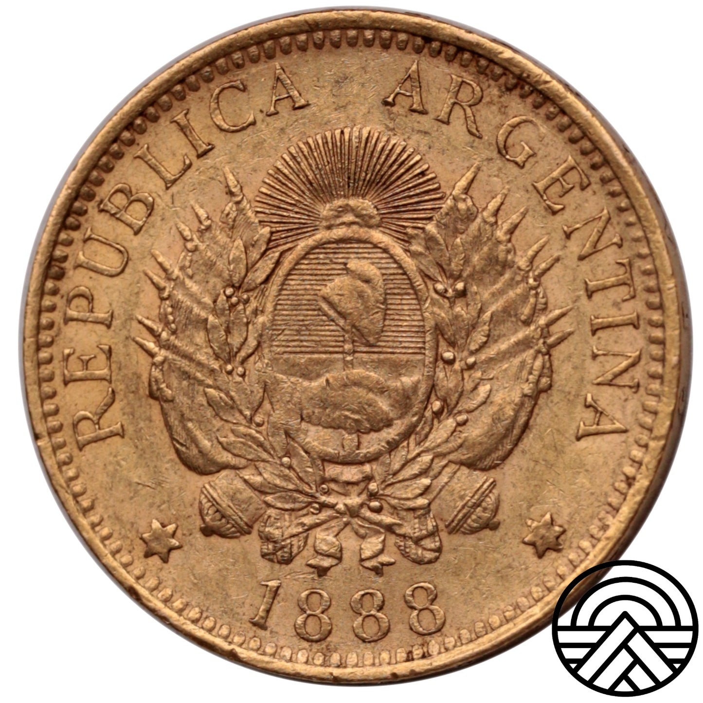 Argentina, 5 Pesos, 1888 r.