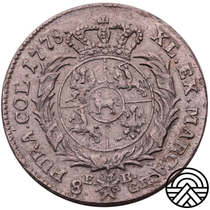 Polska, 2 Złote, Stanisław August 1778 r. R2!