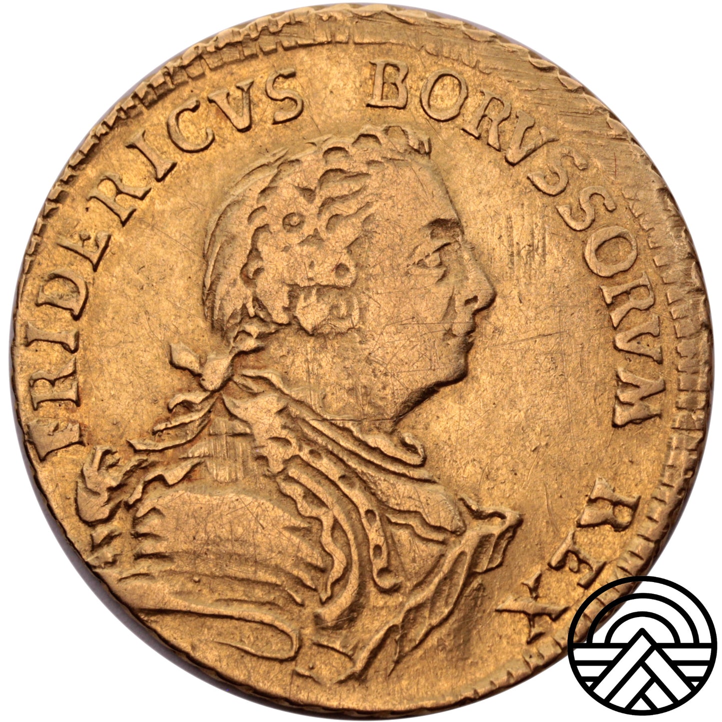 Niemcy, Prusy - Brandenburg, 1/2 Friedrichs D'or 1751 r. "Duża Korona"