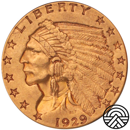 USA, 2.5 Dolara, 1929 r. "Indianin" Filadelfia