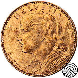 Szwajcaria, 10 Franków, 1913 r.
