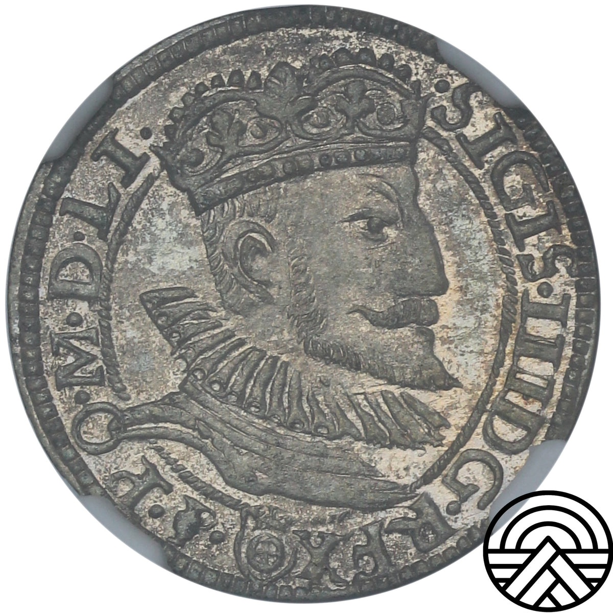 Polska, Zygmunt III Waza, Grosz, 1593 r. Olkusz R5! MS 63