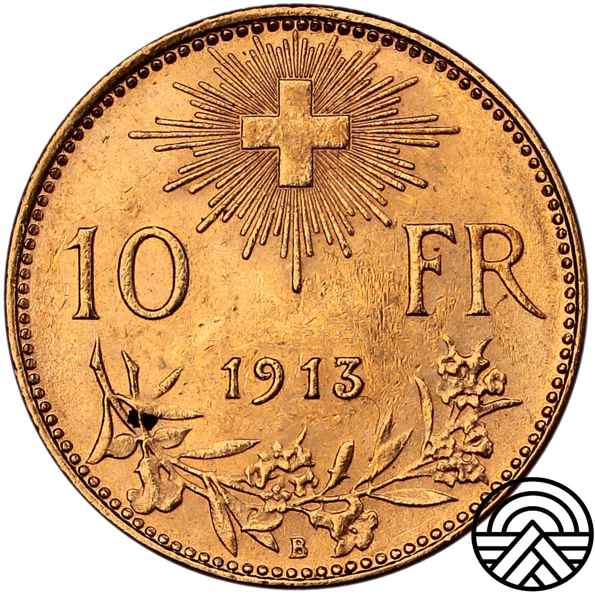 Szwajcaria, 10 Franków, 1913 r.