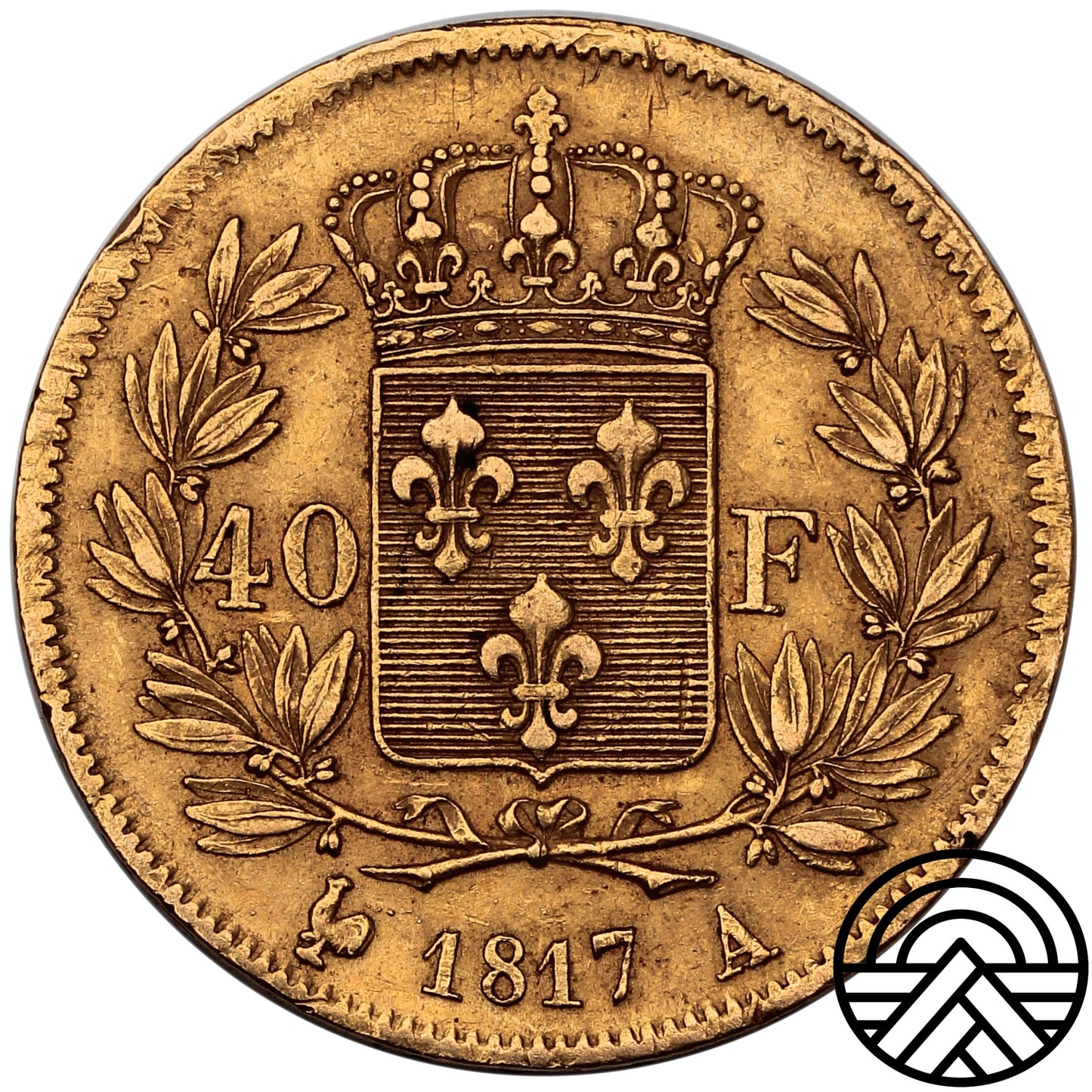 Francja, Louis XVIII, 40 Franków 1817 r. Paryż