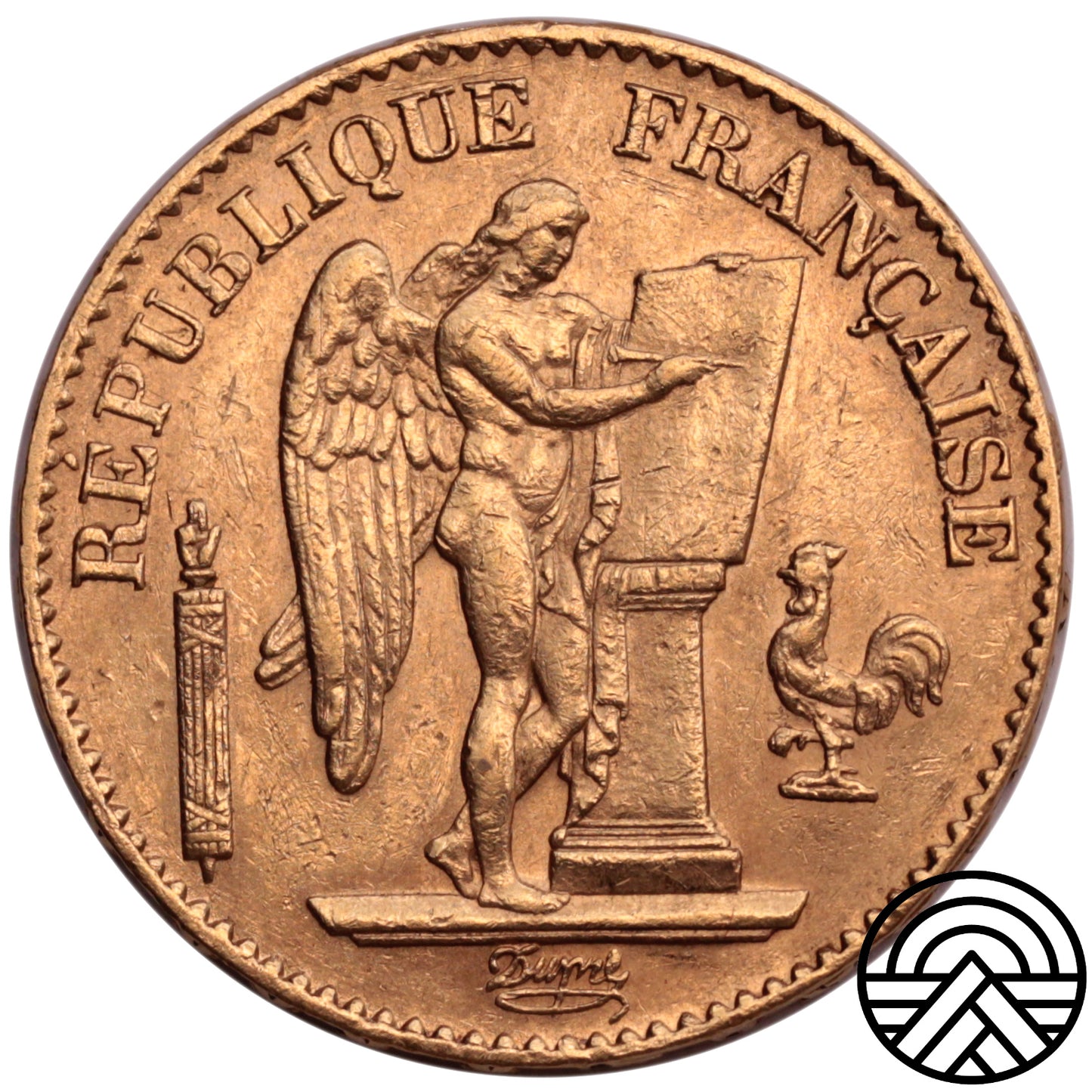 Francja, 20 Franków 1874 r. "Anioł"