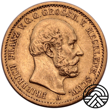 Niemcy, Mecklenburg-Schwerin, 20 Marek, 1872 r.