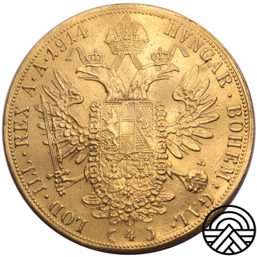 Austria, 4 Dukaty 1914 r.