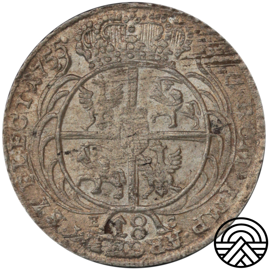 Polska, August III, Ort, 1753 r.