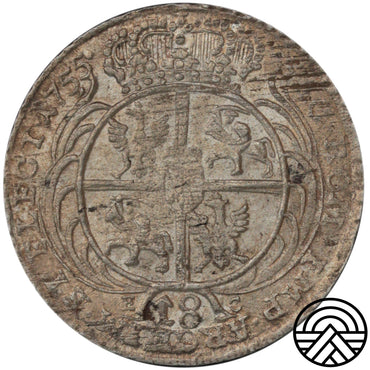 Polska, August III, Ort, 1755 r.