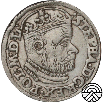 Polska, Stefan Batory, Trojak, 1585 r. Olkusz