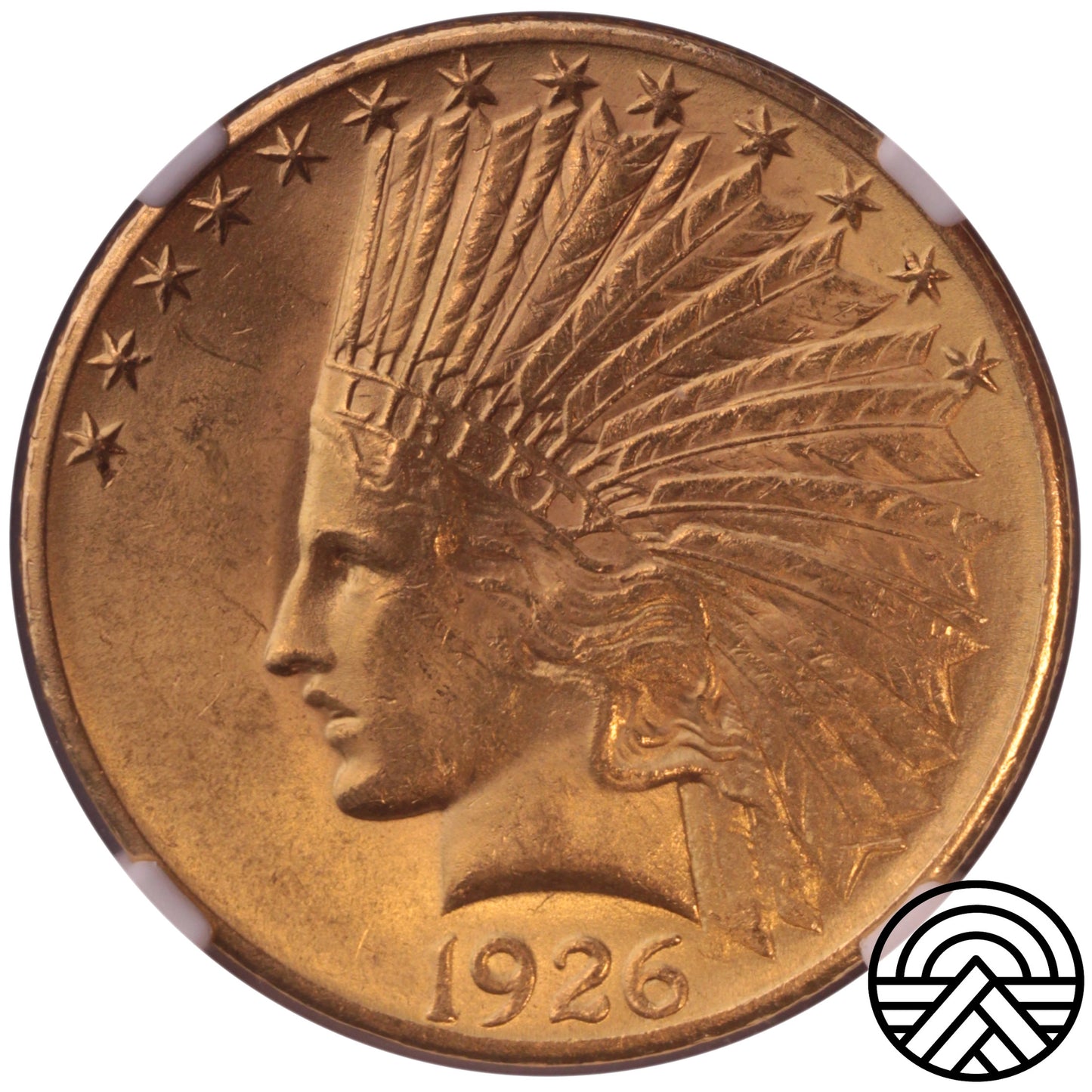 USA, 10 Dolarów, 1926 r. Indianin NGC MS 63