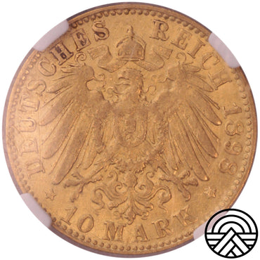 Niemcy, Hamburg, 10 Marek, 1898 r. AU 55