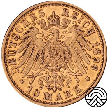 Niemcy, Hesja, 10 Marek 1896 r. Rzadka!