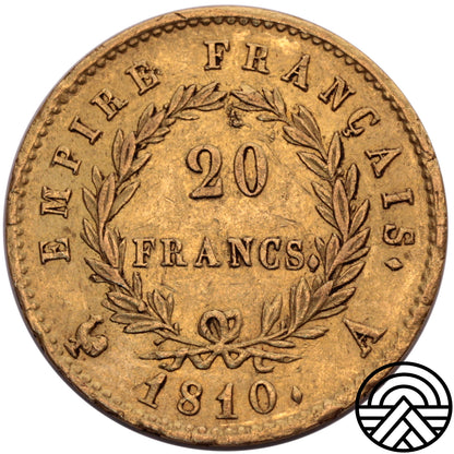 Francja, Napoleon I, 20 Franków 1810 r. Paryż