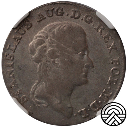 Polska, 8 Groszy, 1792 r. MW NGC AU 55
