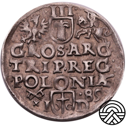 Polska, 3 Groszy, Zygmunt III Waza 1589 r. Poznań