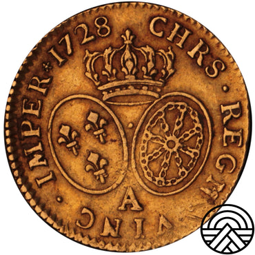 Francja, Ludwik XV, Louis D'or, 1728 r. Paryż