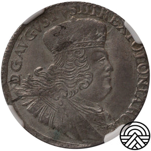 Polska, August III Sas, 8 Groszy, 1753 r. NGC MS 62