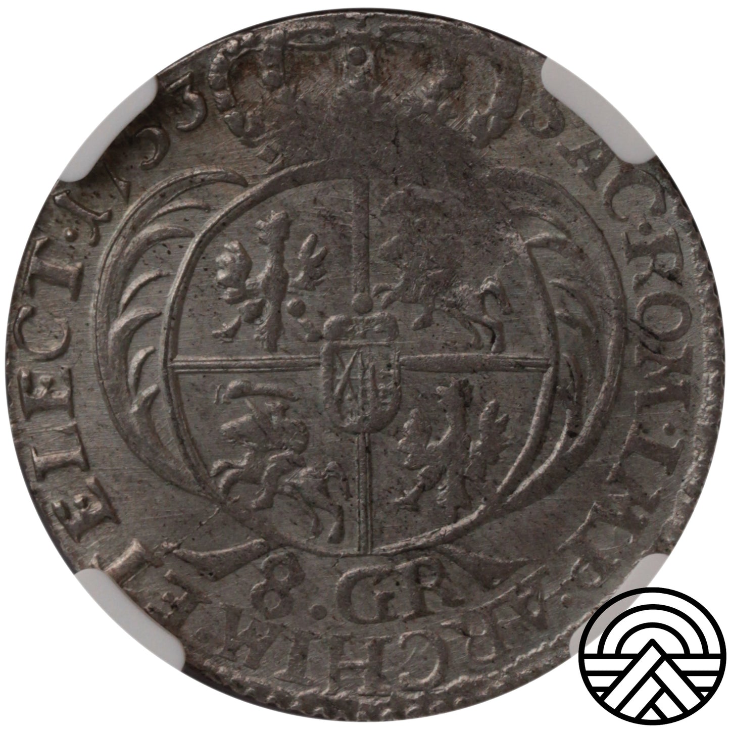 Polska, August III Sas, 8 Groszy, 1753 r. NGC MS 62