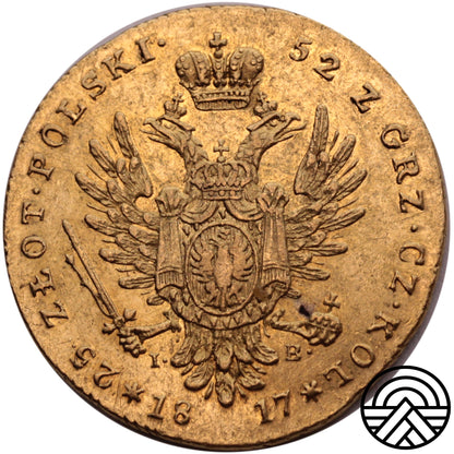 Polska, Aleksander I, 25 Złotych 1817 r.