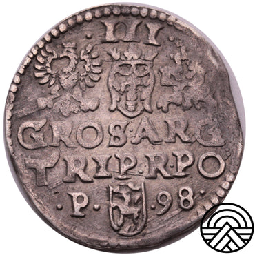 Polska, 3 Groszy, Zygmunt III Waza 1598 r. Poznań
