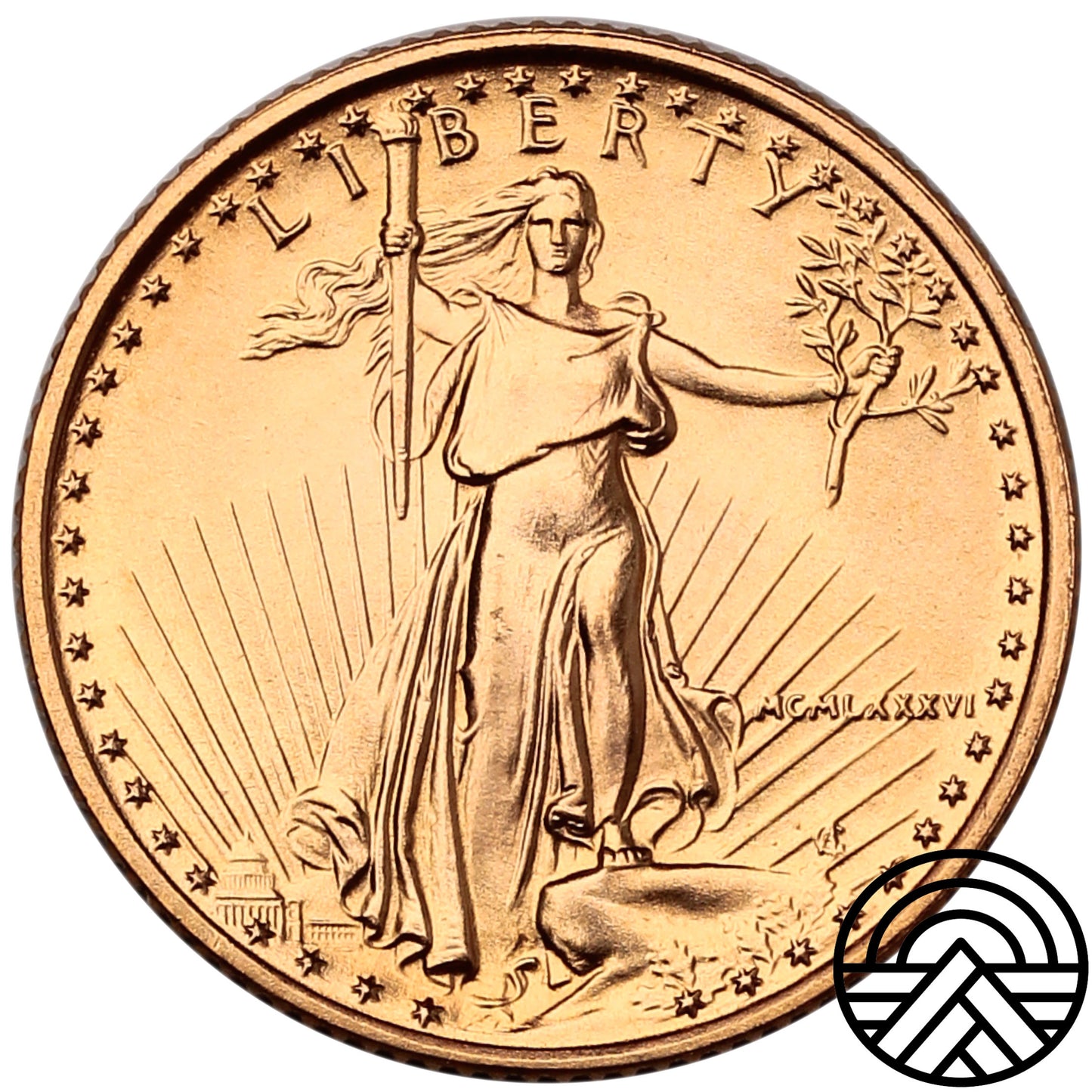 USA, 5 Dolarów, 1986 r. 1/10 Oz Au 999