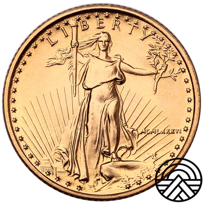 USA, 5 Dolarów, 1986 r. 1/10 Oz Au 999