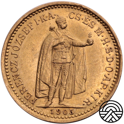 Węgry, 10 Koron 1905 r.