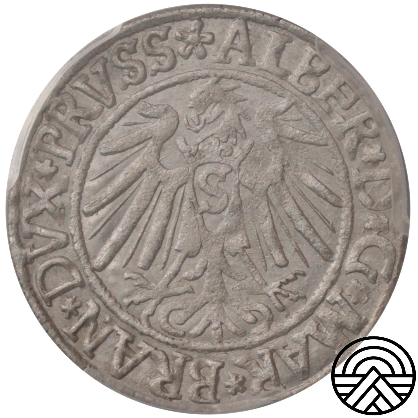 Niemcy, Albrecht Hohenzollern, Grosz, 1539 r. PCGS MS 62
