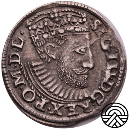 Polska, 3 Groszy, Zygmunt III Waza 1590 r. Poznań