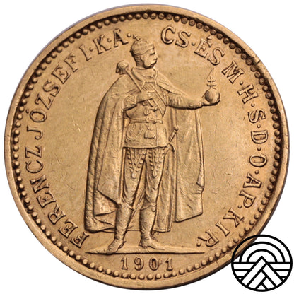 Węgry, 10 Koron 1901 r.