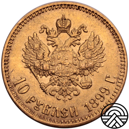 Rosja, Mikołaj II, 10 Rubli 1899 r. Radziecki Portret