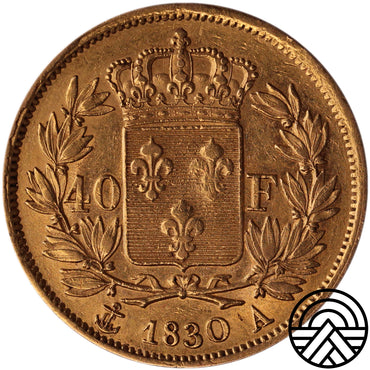 Francja, Charles X, 40 Franków 1830 r.