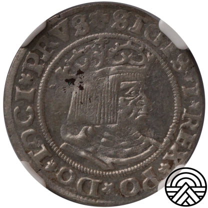 Polska, Zygmunt I Stary, Grosz, 1530 r. NGC AU 58