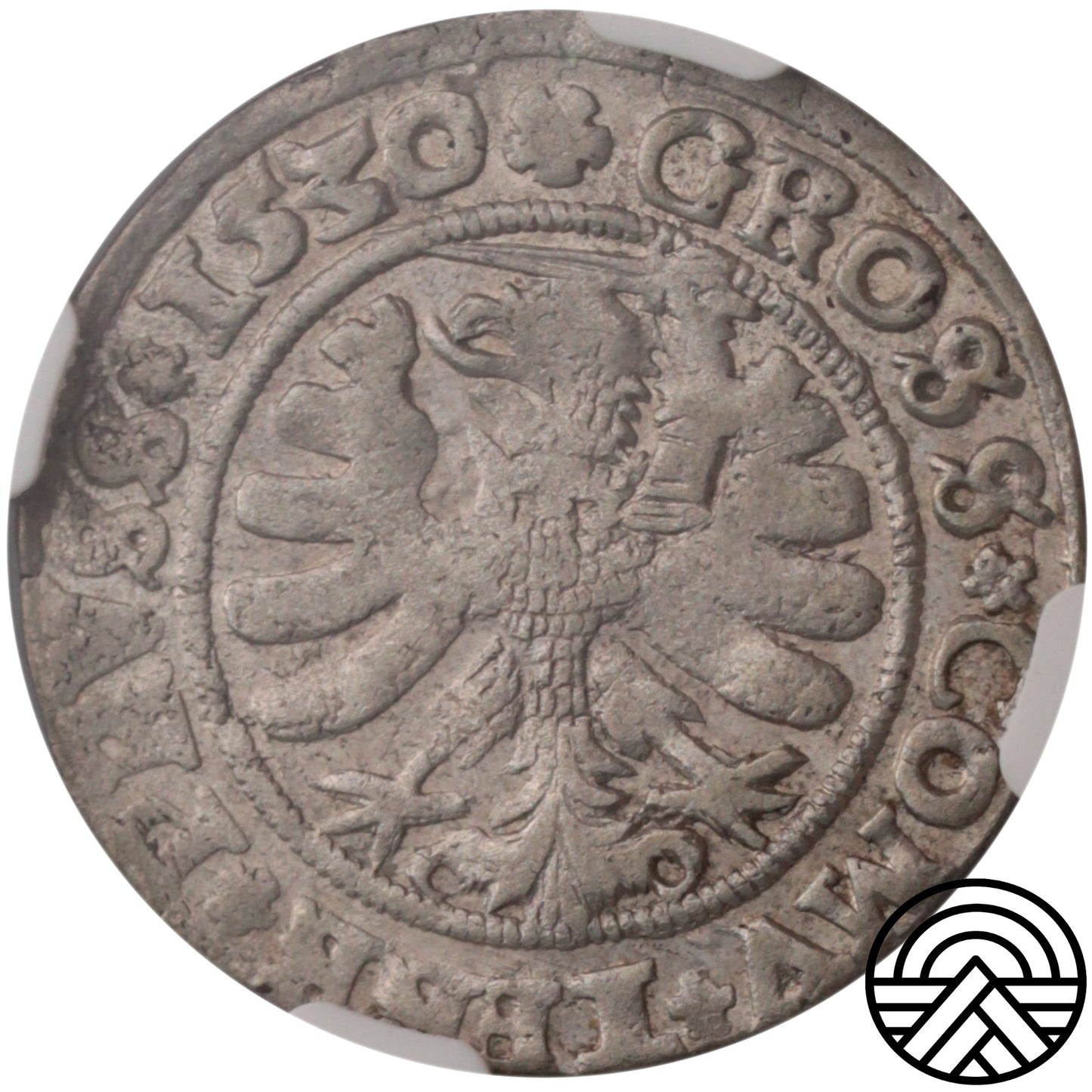 Polska, Zygmunt I Stary, Grosz, 1530 r. NGC AU 58