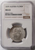 Austria, Floren, 1879 r. NGC MS 63