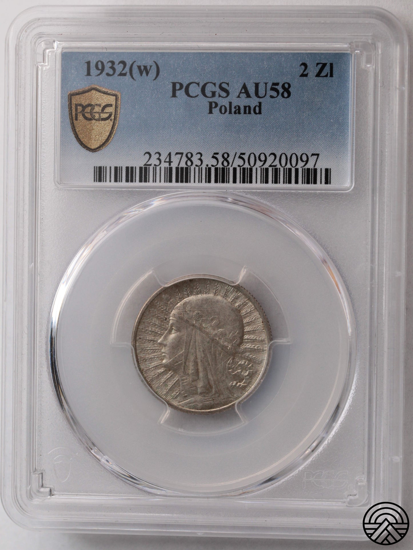 Polska, 2 Złote, 1932 r. Polonia PCGS AU 58