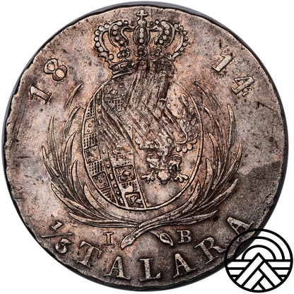 Polska, Fryderyk August I, 1/3 Talara, 1814 r.