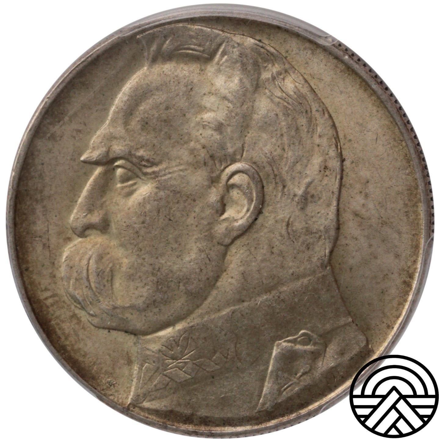 Polska, 10 Złotych, 1938 r. Piłsudski PCGS MS 63
