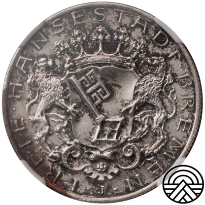 Niemcy, Brema, 2 Marki, 1904 r. NGC MS 64
