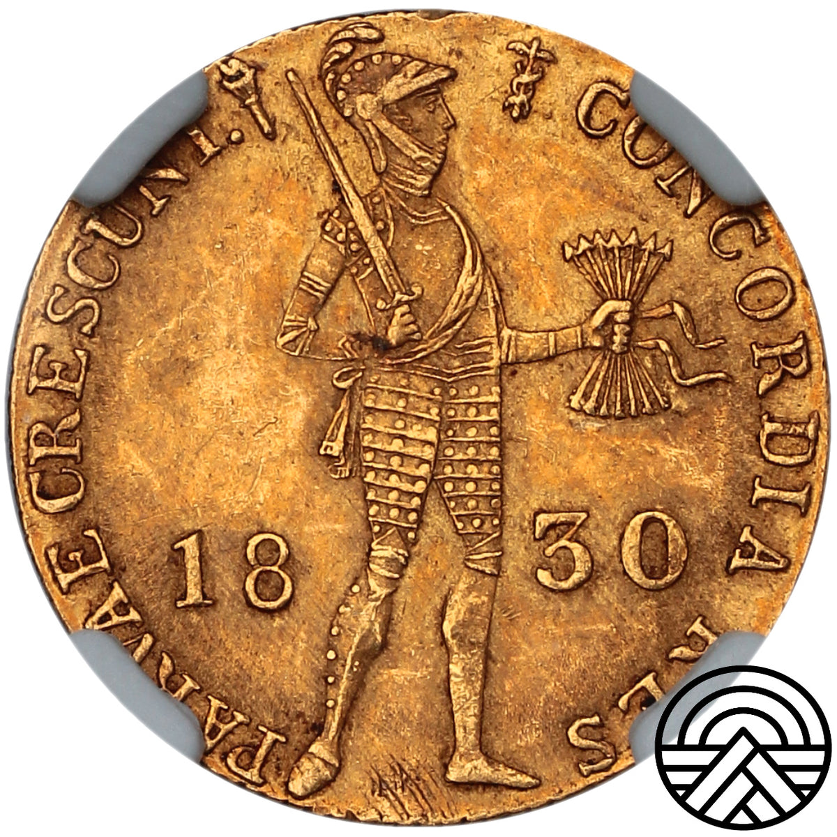 Niderlandy, Dukat, 1830 r. СПБ NGC AU 58