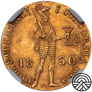 Niderlandy, Dukat, 1830 r. СПБ NGC AU 58