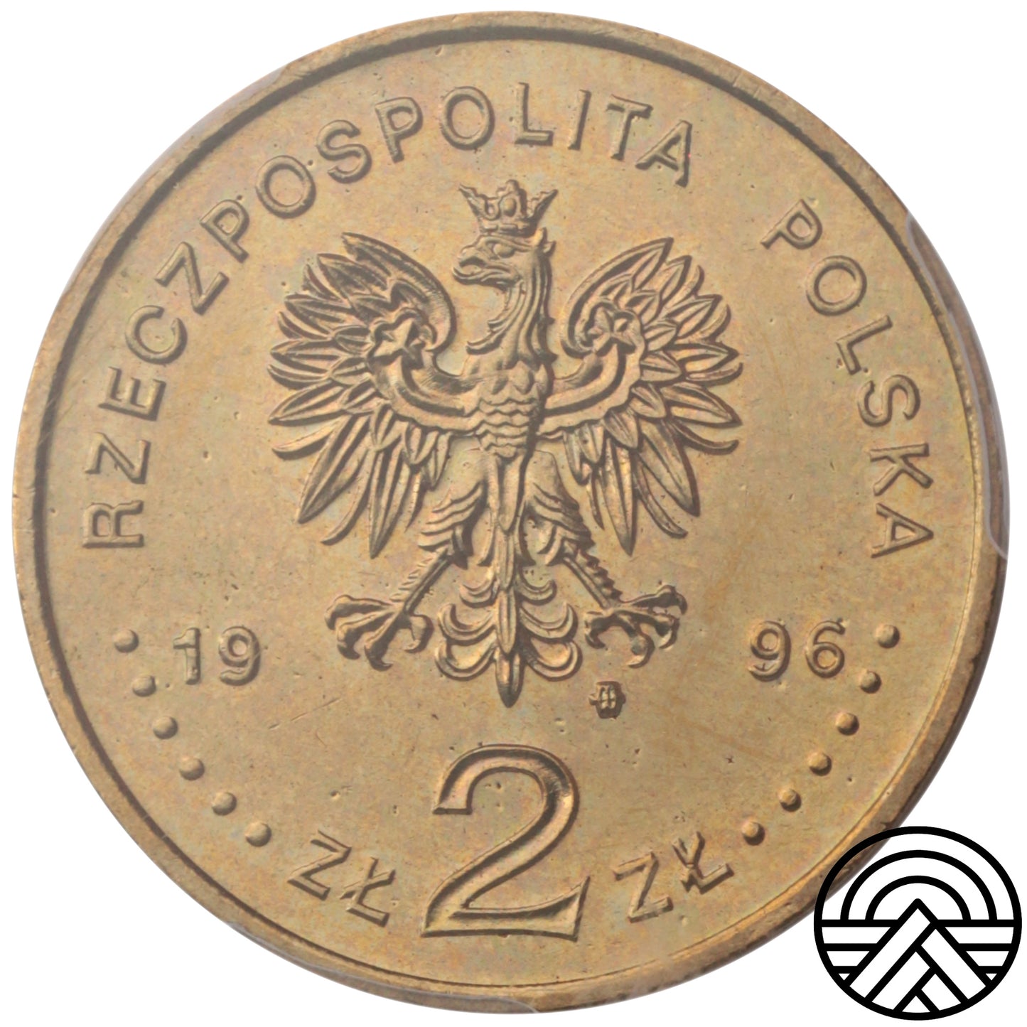 Polska, 2 Złote, 1996 r. Zygmunt II August PCGS MS 67