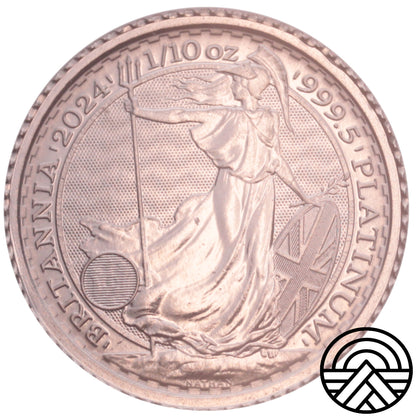Wielka Brytania, 10 Funtów 1/10 Oz PT 2024 r.
