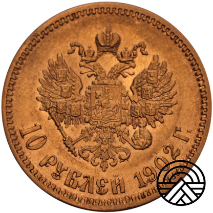 Rosja, Mikołaj II, 10 Rubli 1902 r. AP