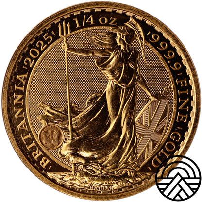 Wielka Brytania, 25 Funtów 2025 r. 1/4 Oz. Au 999