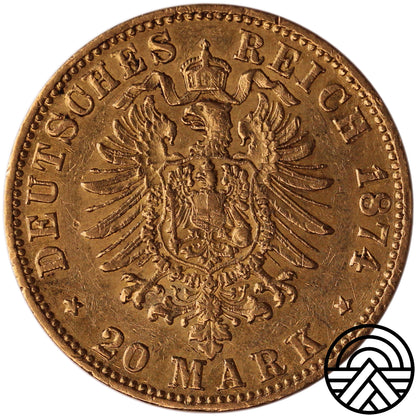 Niemcy, Baden, 20 Marek 1874 r. Rzadka!